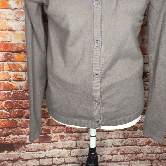 Rue 21 Gray and Black Sequined Button Down Cardigan - Picture 4 of 9